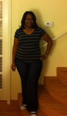 grey striped shirt