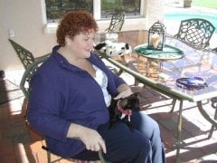 Me with our dog Coco-  Summer 2007