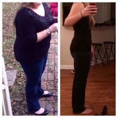 10 months post-op; about -100 lb difference