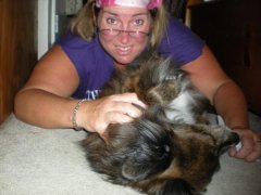 After a workout.  Dig the bandanna?