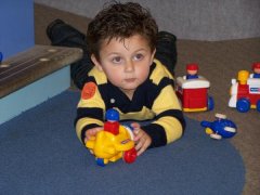 My son, Lucas, at Strong Memoral Museum in Rochester, NY