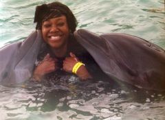 Swimming with dolphins-bucket list check!
