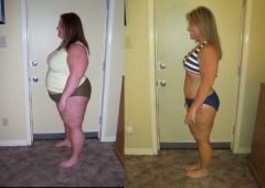 Starting weight 327.  Current weight 187