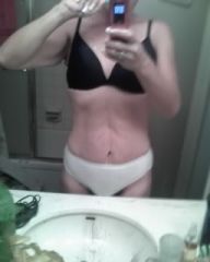 excuse the white panties and black bra...lmao...the truth behind losing a lot of weight...u can see skin hanging from my arm...a very wrinkly tummy...my port sticking out...is it better than weighing 296????...yes!!!!!!!!! i'll take this over the 296 anyd