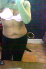 not jeans..leggins lol, i need a tummy tuck!! 185lbs!