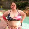 I was not scared to wear a bikini at 300lbs .   Im self confident then, and I still am !