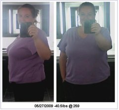Me on 05/27/2009 Ive lost 40.5lbs since my surgery
