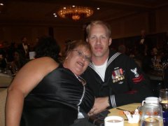 Navy Ball, October 2008.  This dress is a 28 and was snug....
