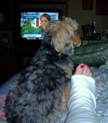My sweet little bodyguard!