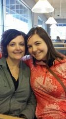 My oldest daughter, Leah and I in December 2014