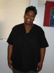 look at my scrub top it use to be tight.