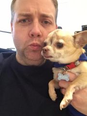 After Dec 2015 (making faces with the dog)