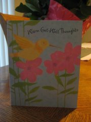 The "Get Well" card I received