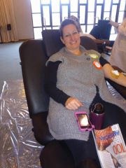 Fat giving blood