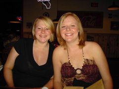 Me and one of my best friends at one of my thinnest stages.