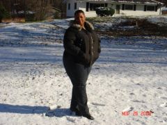 First time seeing snow!  What an experience.