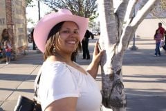 March 2009--At the Houston Rodeo Carnival