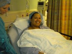 Minutes before surgery...that "margarita" was awesome!