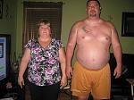 7 09 09 day before pre op diet @ 229 me & 319 hubby