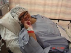 Prepping for surgery.