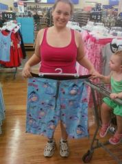 Me vs a size 18/20 i bought the same pair in 8/10..:D