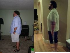 Before and after 160lbs difference