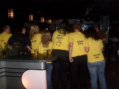 This is a lot of our backsides I am the second to last one on the right.