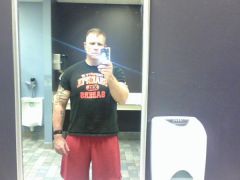 Pic taken after a back workout in July 2009