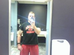 Pic taken after back workout in July 2009
