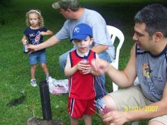This is my older nephew Logan and his dad Andy, my brother in law.