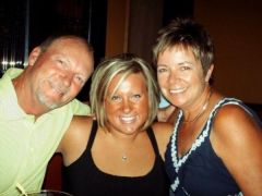 With my parents on my 22nd birthday, probably around 220 here