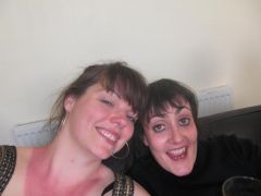 Sunburned after a day at a theme park. Down about 55 lbs.