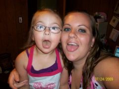 Me and Lila yesterday July 2009 down 76lbs...231lbs