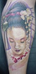 on my shin