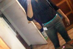 08/03/2009 heading to work. I havent tucked my shirt in since...birth? lol j/k
