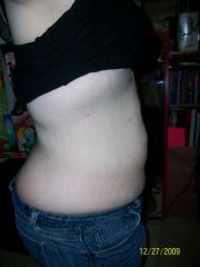 side standing up sucking in