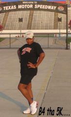9mos after banding, size Med shirt & shorts...