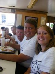 At southern BBQ with the section.