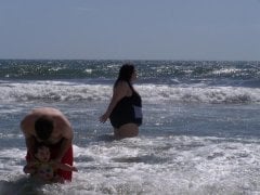 Ok this pic is horrible, I look like a cow wading in water. This gives me even more motivation to lose this pesky weight.