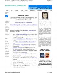 http://www.weightlossforall.com

He gives you to free e-books for signing up to his e-mail list.