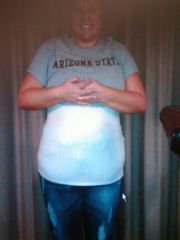 Exactly 3 mos out! In my smaller jeans!! :) sorry the pic is crappy :/