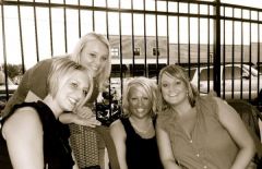 With the girls