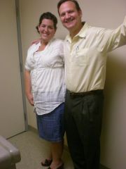 Dr Douglas Krahn and I... He is my hero, and he made this all possible, cuz I dont know how to install a lap-band? LOL. Im down 94 pounds in this pic.