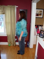 9 weeks post op - pants are too big, they really bag in the butt and the hips, I have a belt on, have to buy some new pants!