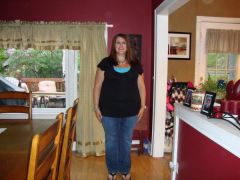 I am SO glad to be under 250 pounds!! These jeans are actually lose on the butt, waist, and hips.  Time for a new pair soon.