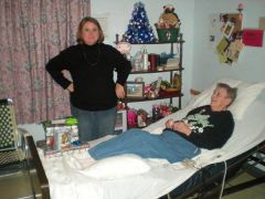 Visiting my Mom at the nursing home.