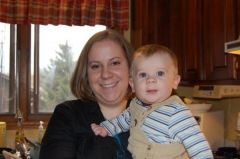 Grandson Jude and Daughter Liz thanksgiving 2