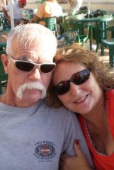 Me and my handsome hubby at Senor Frogs in Cozumel Mexico