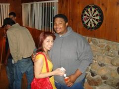 Some college party with a friend.