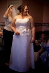 in my wedding dress